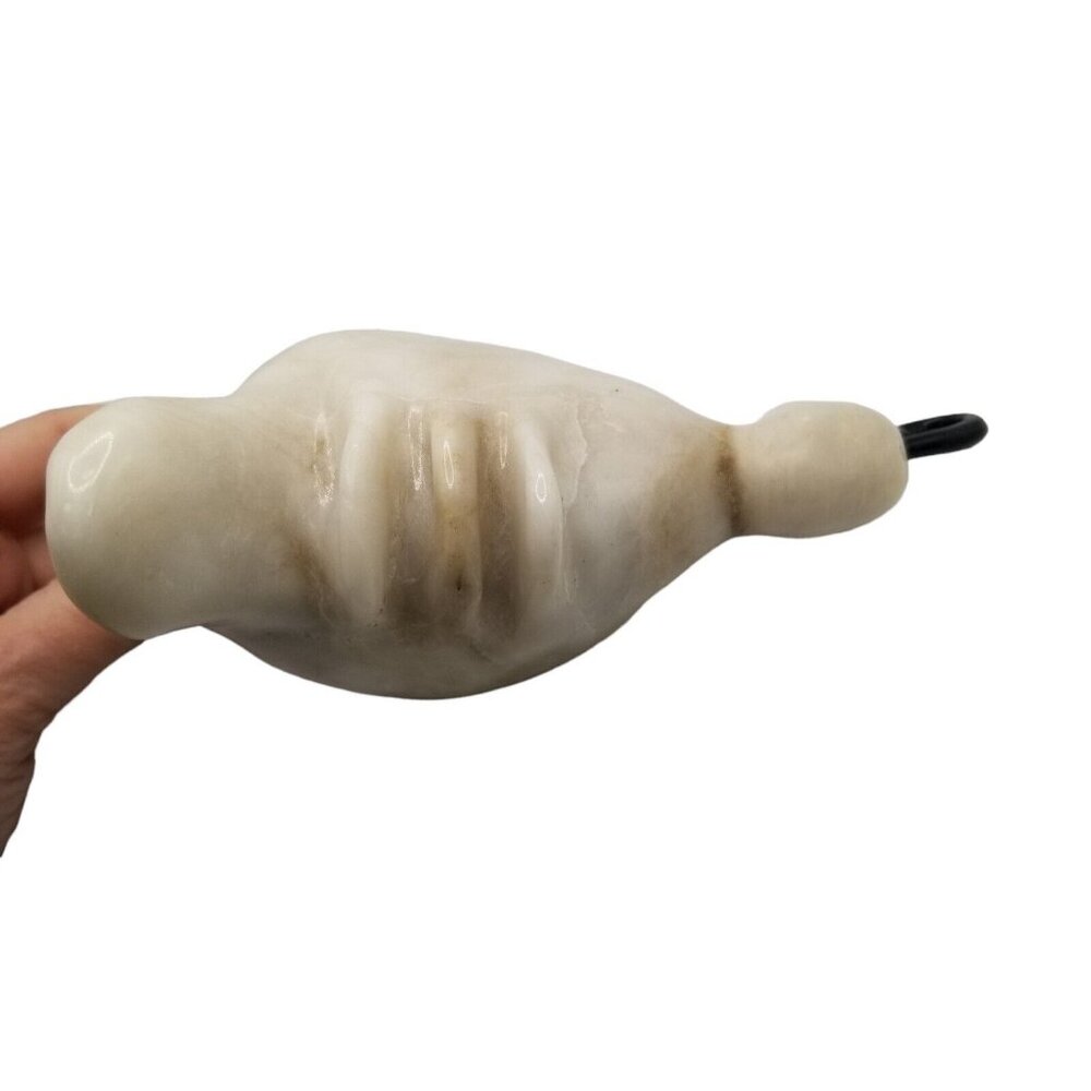 Hand Carved Marble Stone & Wood Quail Bird Art Sculpture Stone Statue Figurine - Picture 5 of 7